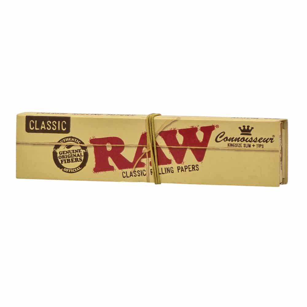 Бумага Для Самокруток RAW Classic Connoisseur King Size Slim + Tips 3 RAW папір для самокруток Classic Connoisseur King Size Slim + Tips