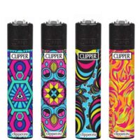 Зажигалка Clipper Кремниевая Коллекция Print Blue