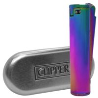 Бензиновая Зажигалка Clipper Icy Rainbow Металл