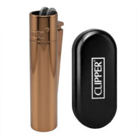 Металлическая Кремниевая Зажигалка Metal Clipper Rose Gold Gloss