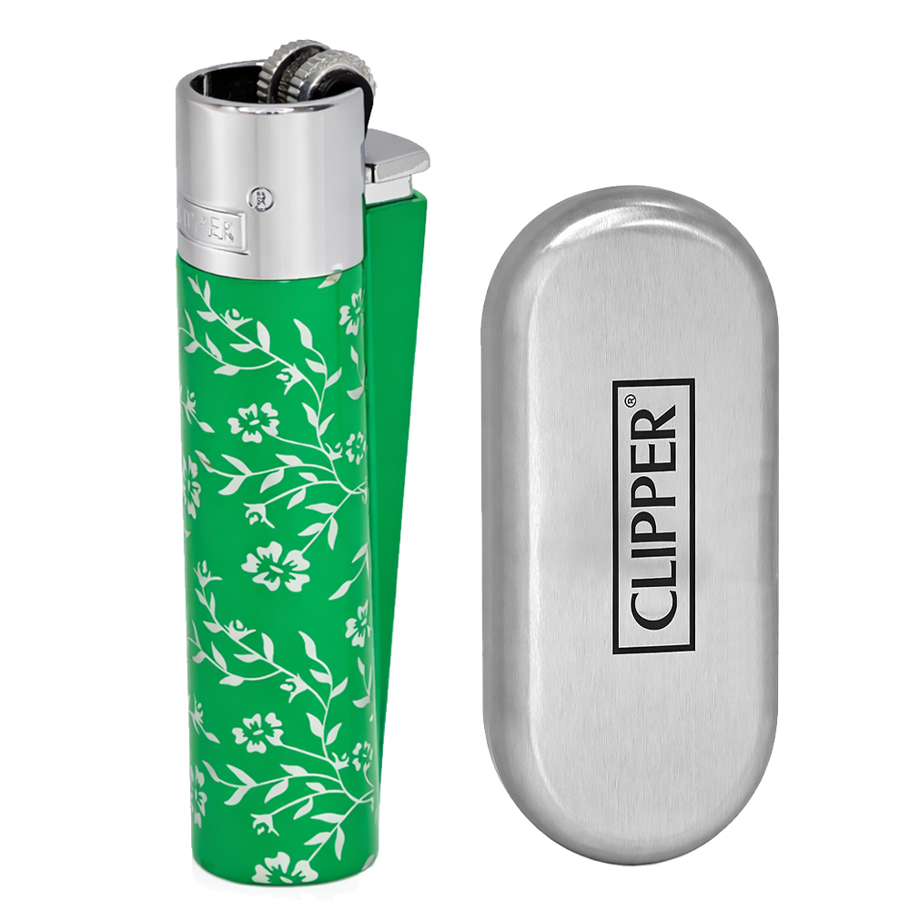 Многоразовая Металлическая Зажигалка Metal Clipper Green Pattern 6 Многоразовая Металлическая Зажигалка Metal Clipper lighter Green