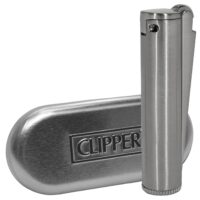 Зажигалка Бензиновая Clipper Metal Flip Top Gasoline Silver