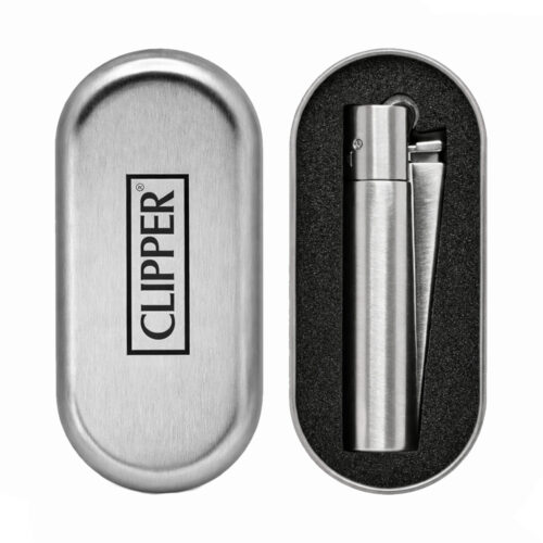 Зажигалка Газовая Clipper Metal Silver