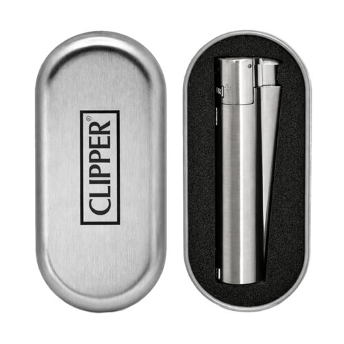 Clipper Турбо Зажигалка Clipper Metal Jet Silver
