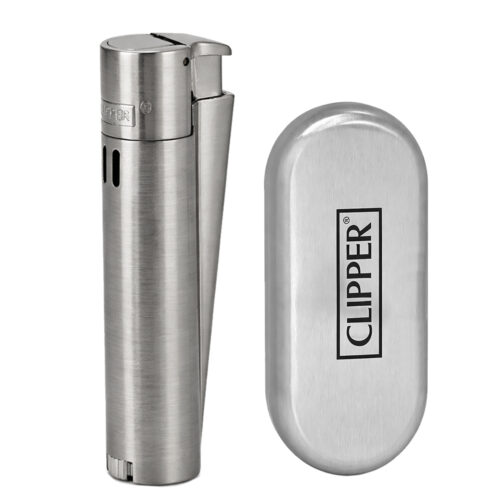 Clipper Турбо Зажигалка Clipper Metal Jet Silver