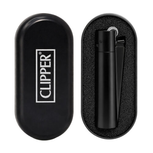 Зажигалка Clipper Metal Matt Black В Кейсе