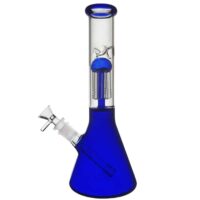 Стеклянный Бонг С Перколятором Синий Blue Glass Bong