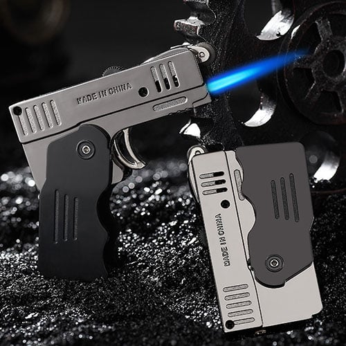 Запальничка Пістолет Трансформер 2 Види Полум'я Lighter Gun