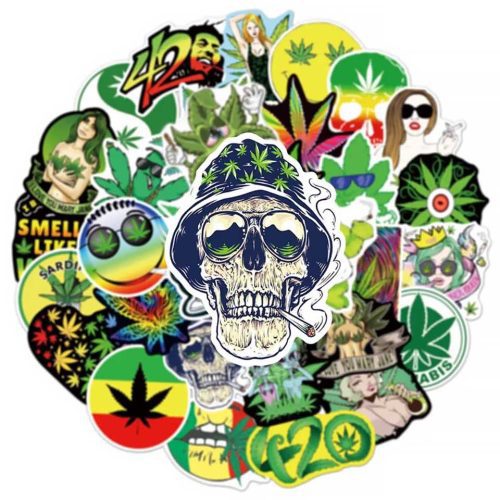 Набор Стикеров Наклеек Rasta Style 50 Шт.