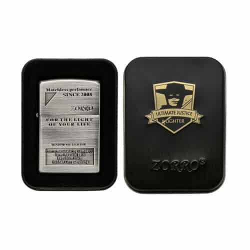 Зажигалка Бензиновая В Кейсе Zorro For The Light Of Your Life