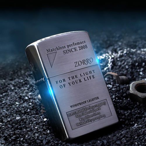Зажигалка Бензиновая В Кейсе Zorro For The Light Of Your Life