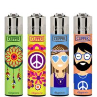 Зажигалка Clipper Reusable Коллекция Hippie 13