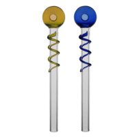 Курительная Трубка В Виде Шара Oil Pipe Spiral Blue/Yellow