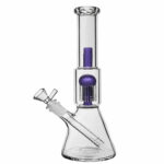 Стеклянный Бонг С Перколятором И Гасителем Брызг Purple Jellyfish
