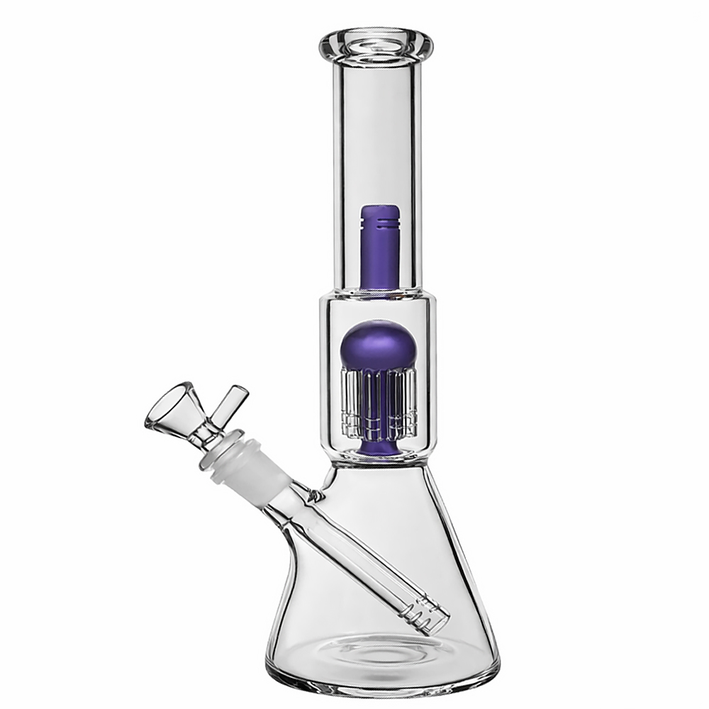 Стеклянный Бонг С Перколятором И Гасителем Брызг Purple Jellyfish Стеклянный Бонг С Перколятором И Гасителем Брызг Purple Jellyfish
