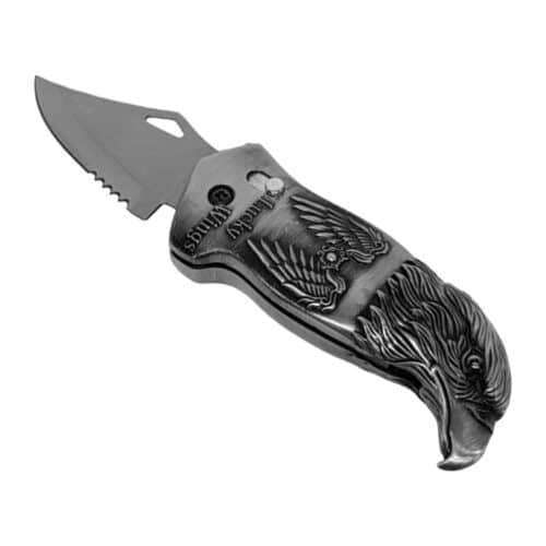 Нож Зажигалка С Головой Орла "Eagle Silver"