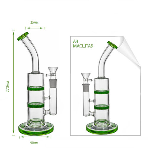 Бонг Из Стекла Double Percolator