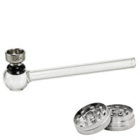 Набор 2в1 Стеклянная Трубка И Гриндер Rasta Set