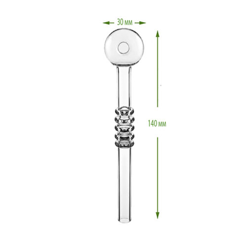 Стеклянная Трубка С Колбой Для Курения Oil Pipe Ring