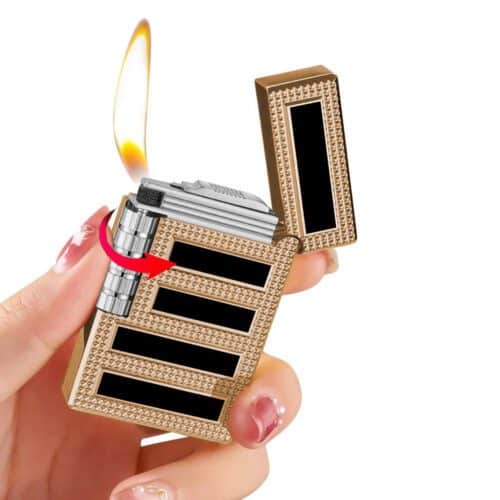 Зажигалка С Боковым Поджигом Кремниевая "Lighter Side Pulley Bronze"