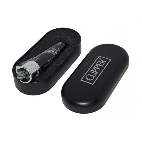 Металлическая Зажигалка Clipper Metal "Yantra Weed Silver"