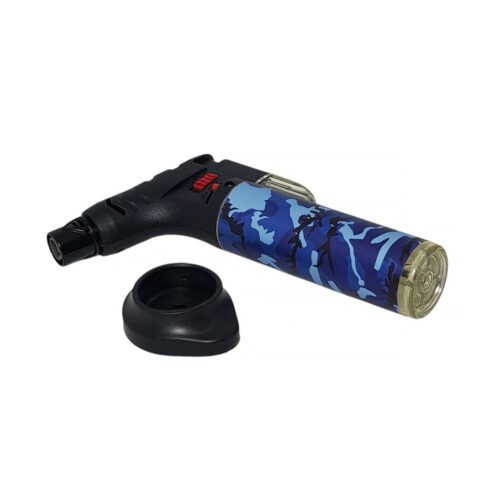 Турбо Горелка Газовая Зажигалка "Camouflage Blue"