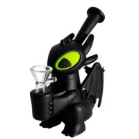 Силиконовый Бонг Черный Дракон Toothless Dragon Silicone Bong