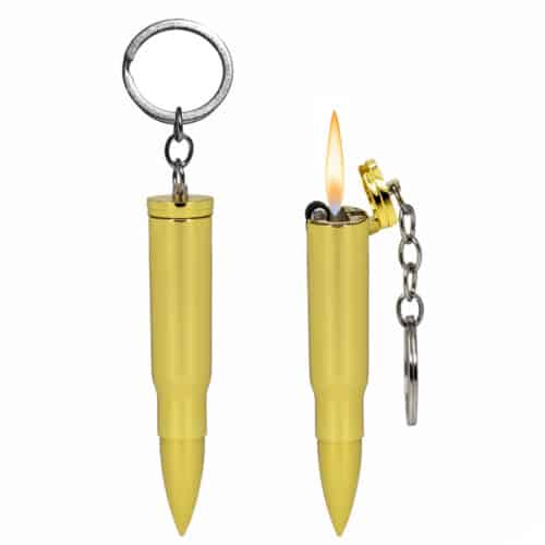 Брелок Патрон Зажигалка Bullet Lighter Gold