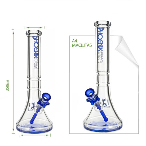 Бонг Из Толстого Стекла Phoenix Strong 9mm High Beaker