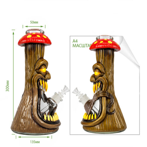 Бонг Стеклянный Hand-Drawn Shroomster