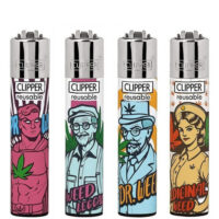 Зажигалка Газовая Clipper Family Weed