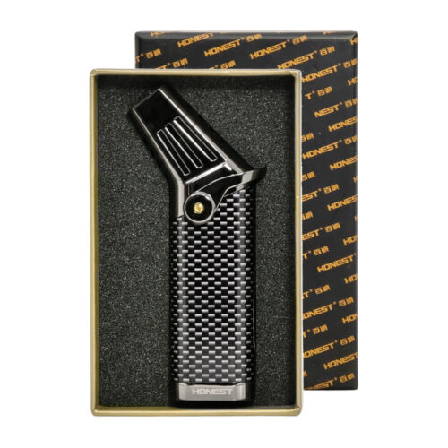 Зажигалка Турбо Honest BCZ 752 Carbon Три Сопла