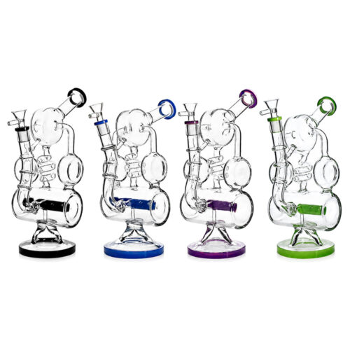 Бонг Стеклянный С Фильтром Inline Recycler Bong