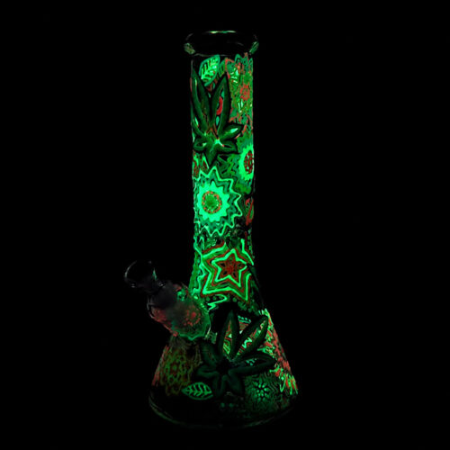 Стеклянный Бонг Светящийся Феникс Fluro Weed Art Gitd Bong