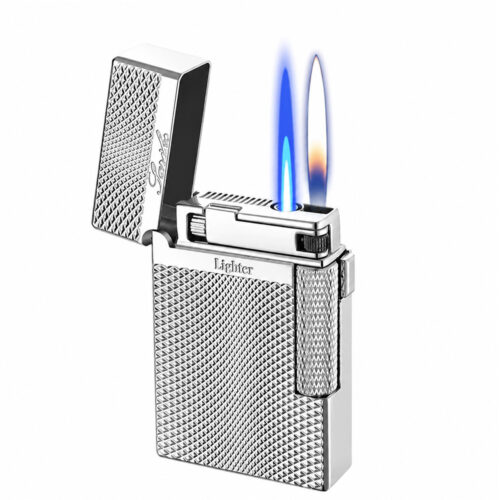 Зажигалка Газовая Два Режима Пламени Sarillo Lighter Silver
