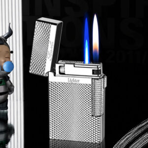 Зажигалка Газовая Два Режима Пламени Sarillo Lighter Silver