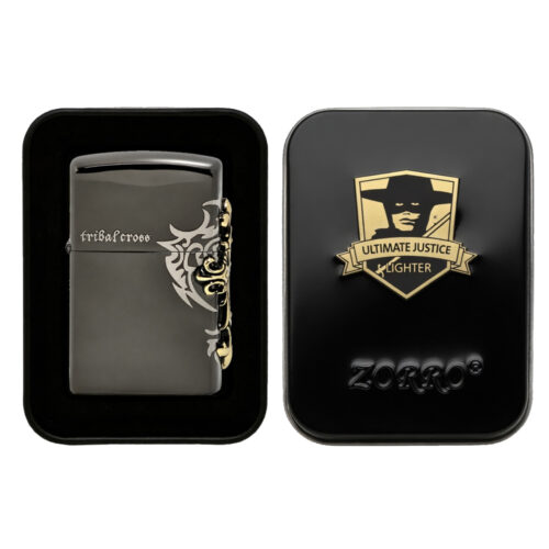 Зажигалка Бензиновая Зорро Крест Zorro Tribal Cross