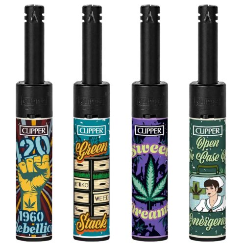 Зажигалка Пьезо С Носиком Clipper Tube Retro Weed