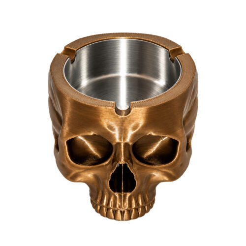 Пепельница Череп Skull Ashtray Gold